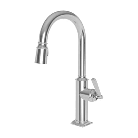 Newport Brass Pull-Down Kitchen Faucet in Aged Brass 3170-5103-034
